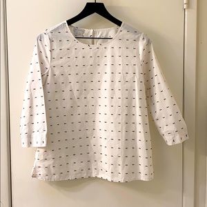 Can Heusen Bow Tie Blouse